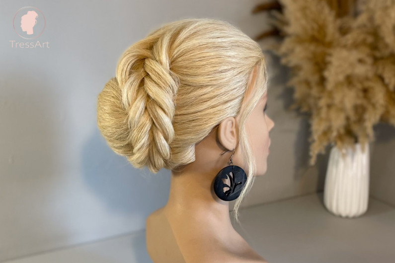 Image of French Braids Bun Hairstyle course